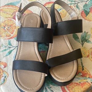 Nasty Gal Black Minimalist Sandals